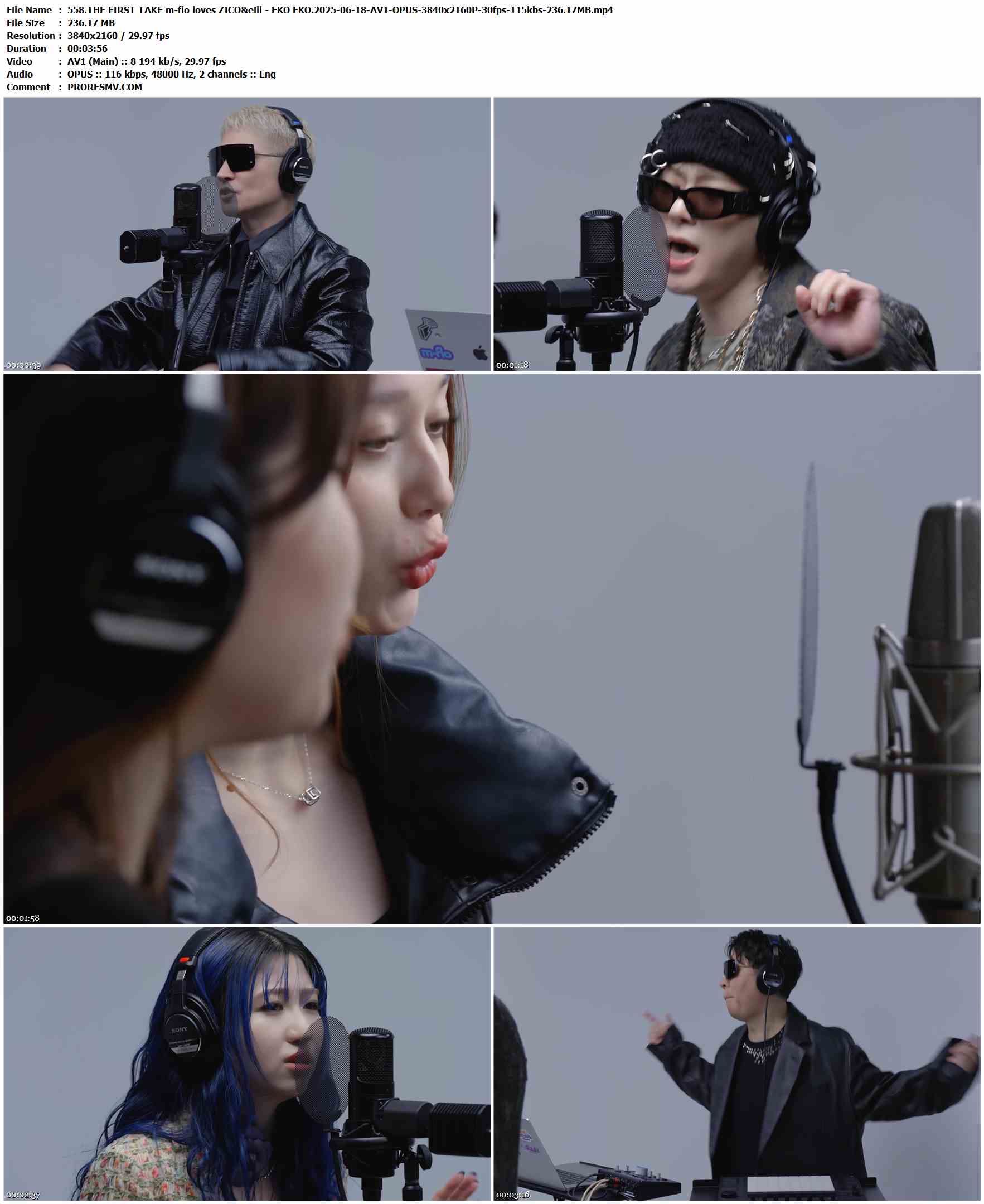 558.THE FIRST TAKE m-flo loves ZICO&eill - EKO EKO.2025-06-18-AV1-OPUS-3840x2160P-30fps-115kbs-236.17MB官方MV_高清MV